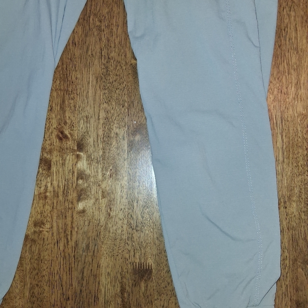 Athleta Trekkie Jogger 2.0 Pants Gray Beige UPF 50+ Rip Stop Gorp Core 10 - Picture 4 of 7
